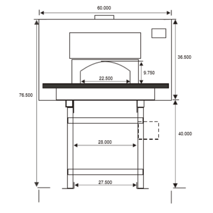 Earthstone Ovens Model 90-DUE-PAG (Wood or Gas fired)