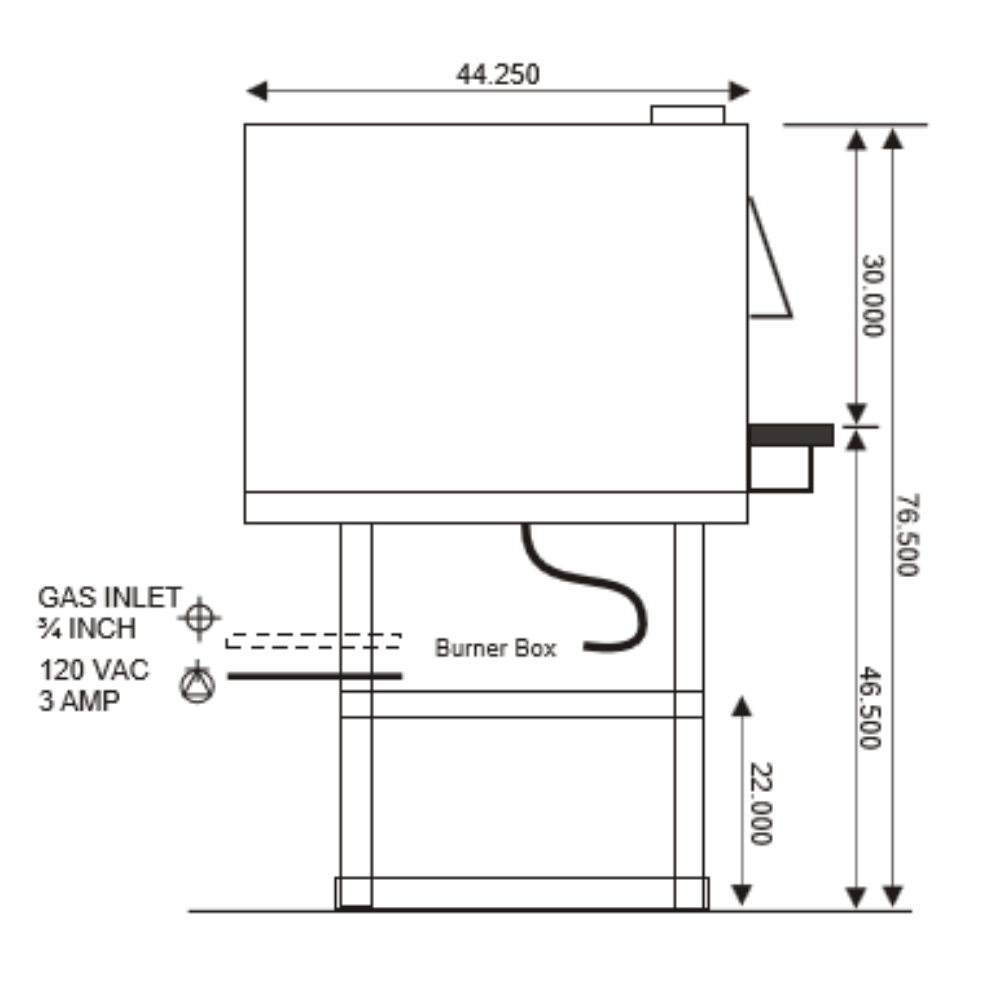 Earthstone Ovens Model 90-DUE-PAG (Wood or Gas fired)